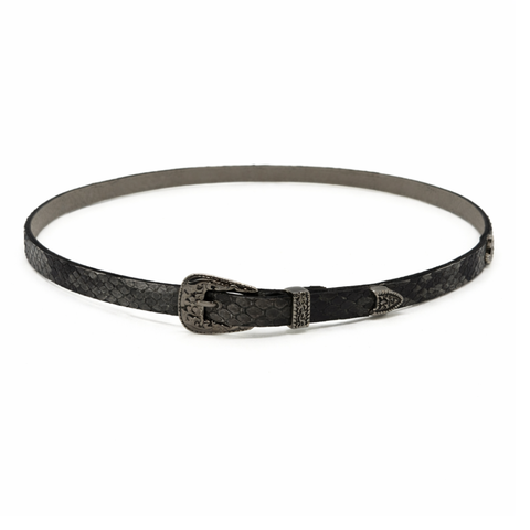 Exotic Python Leather Hatband