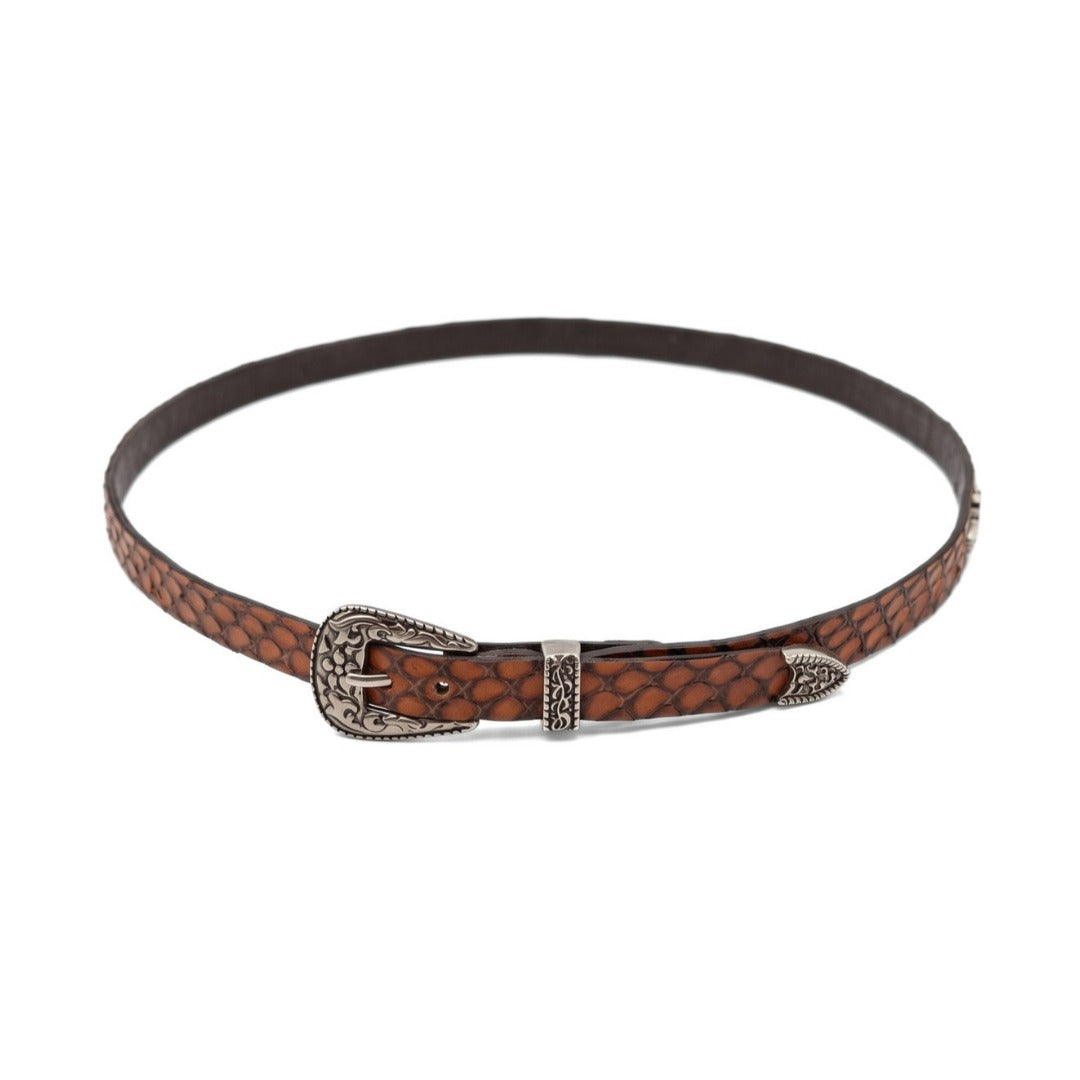 Exotic Python Leather Hatband