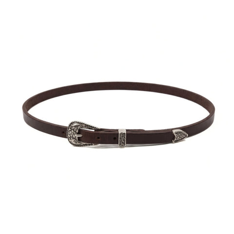 Chiseled leather hatband
