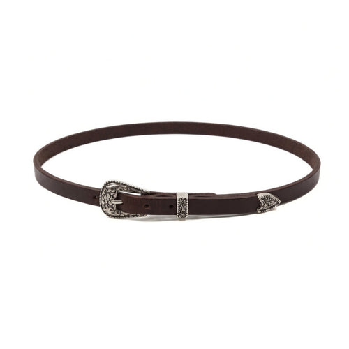 Chiseled leather hatband