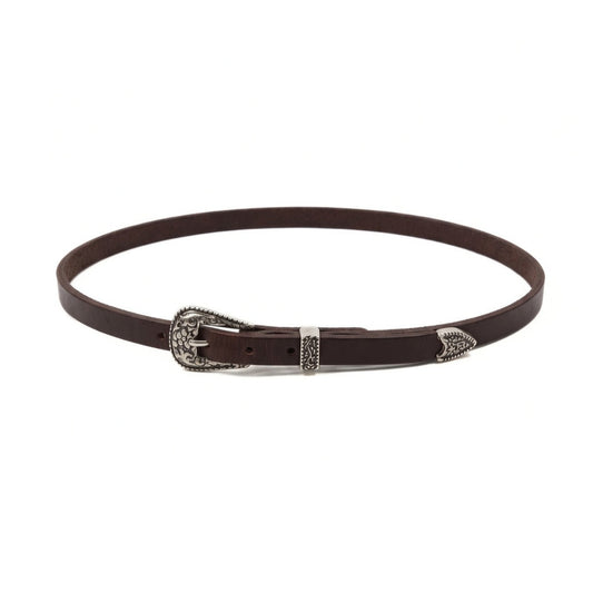 Chiseled leather hatband