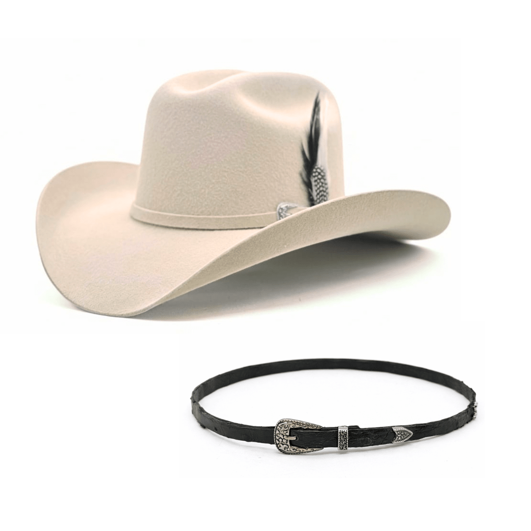 Joan + toquilla exótica - Goose Hatmakers