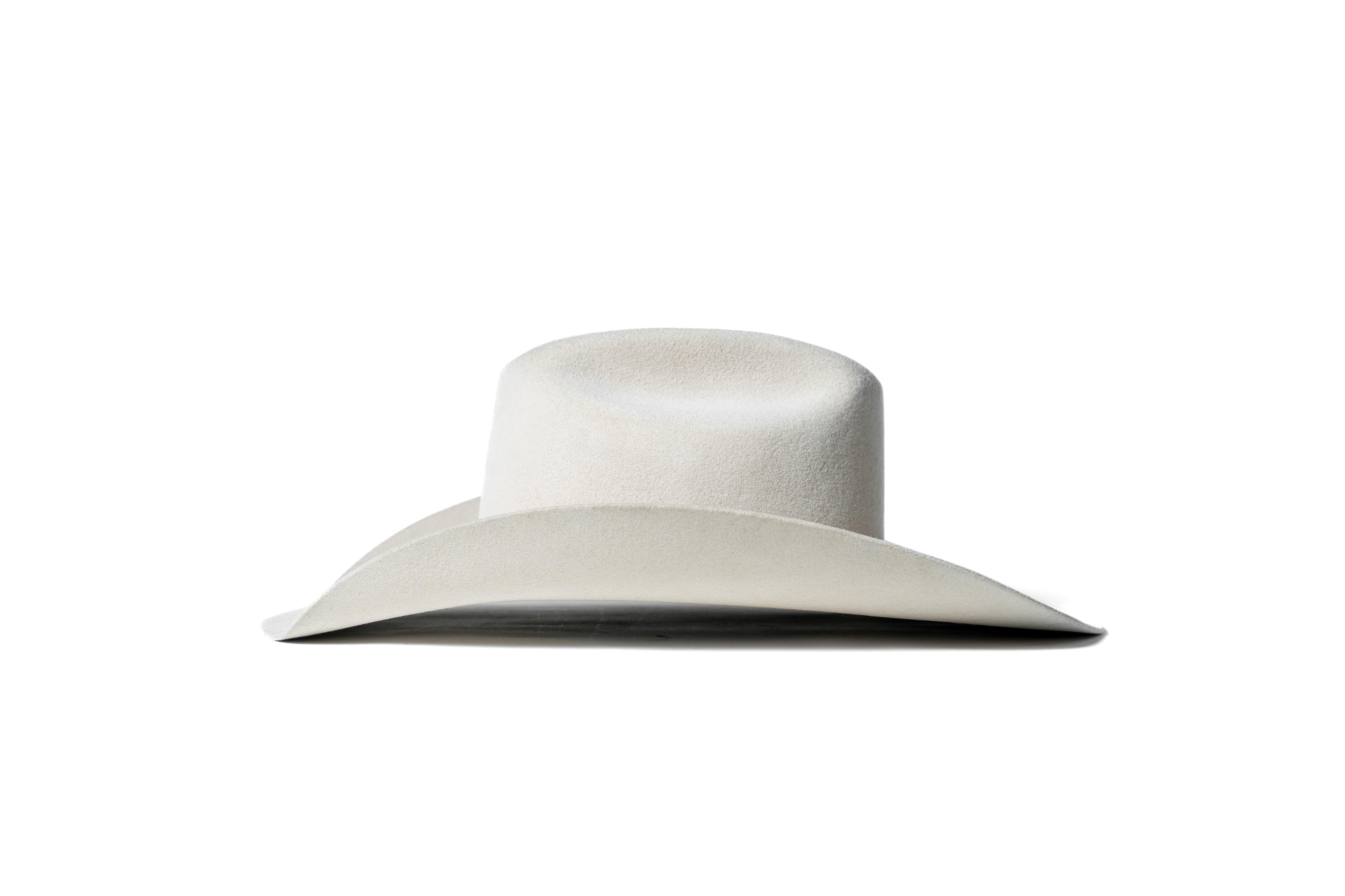Sombrero John Buckskin, vista posterior sobre fondo blanco