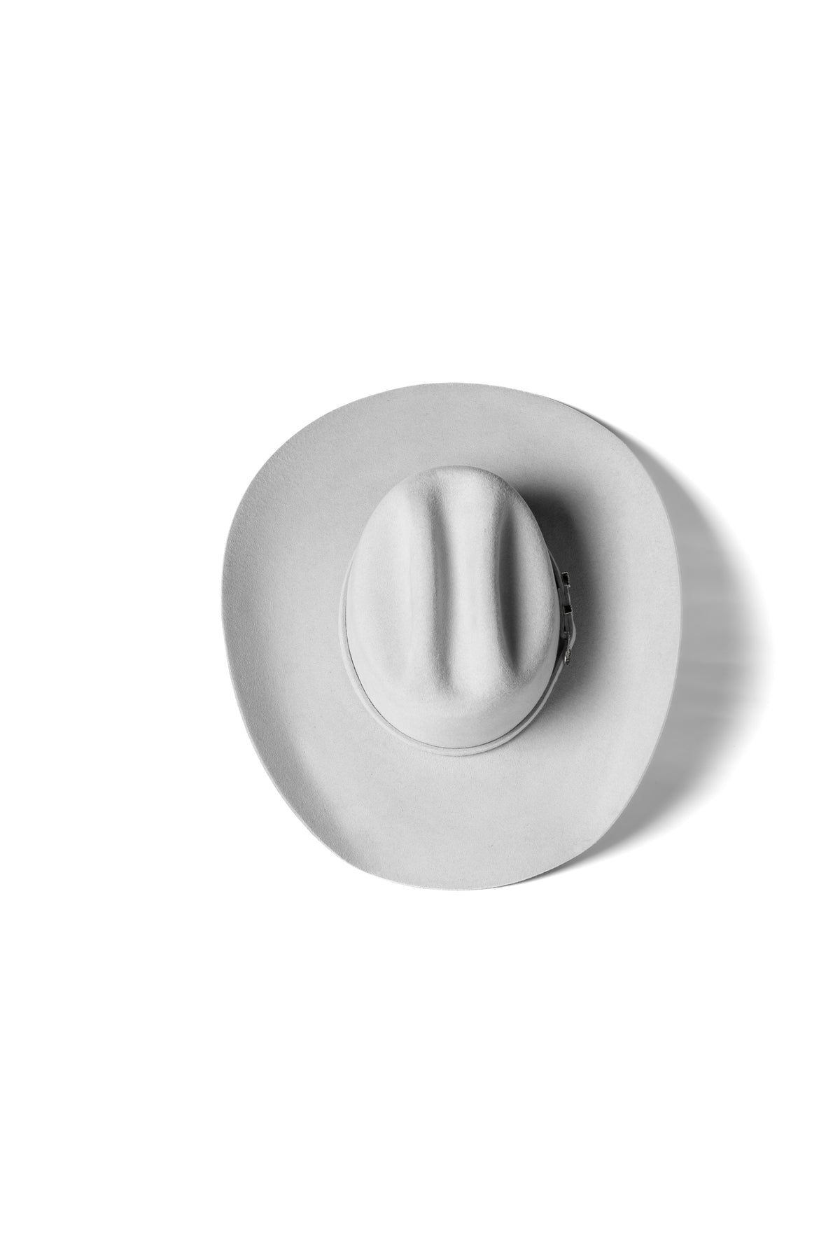Sombrero John gris nieve — vista superior