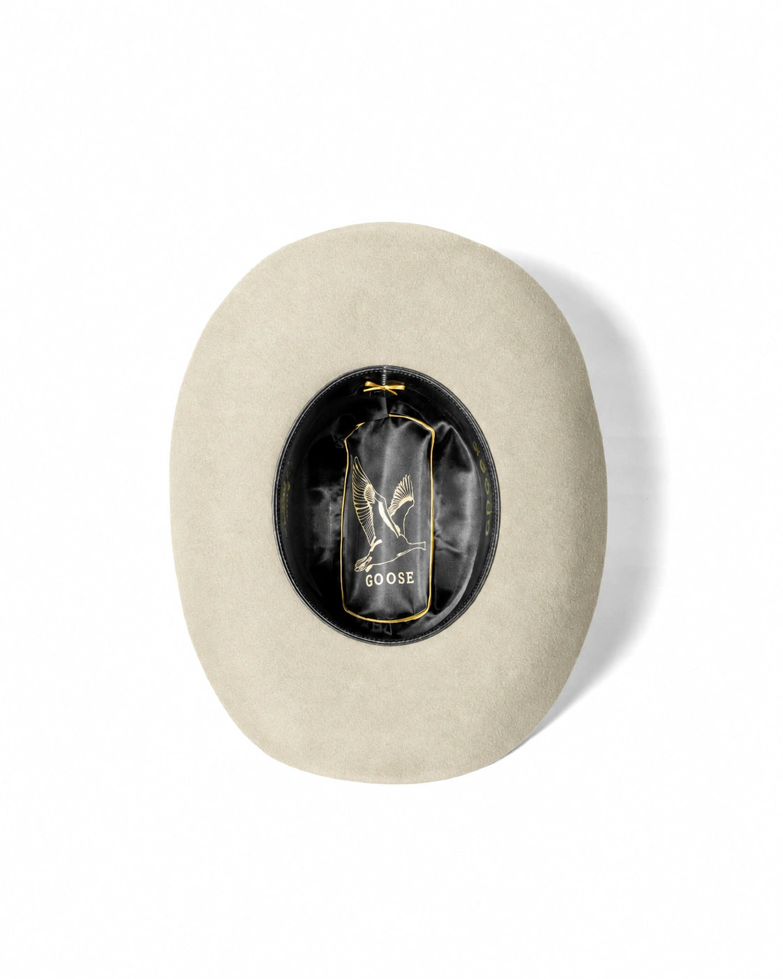 Sombrero Marlboro Buckskin · vista interior · Goose Hatmakers