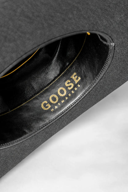 Sombrero Marlboro Gris · detalle del interior · Goose Hatmakers