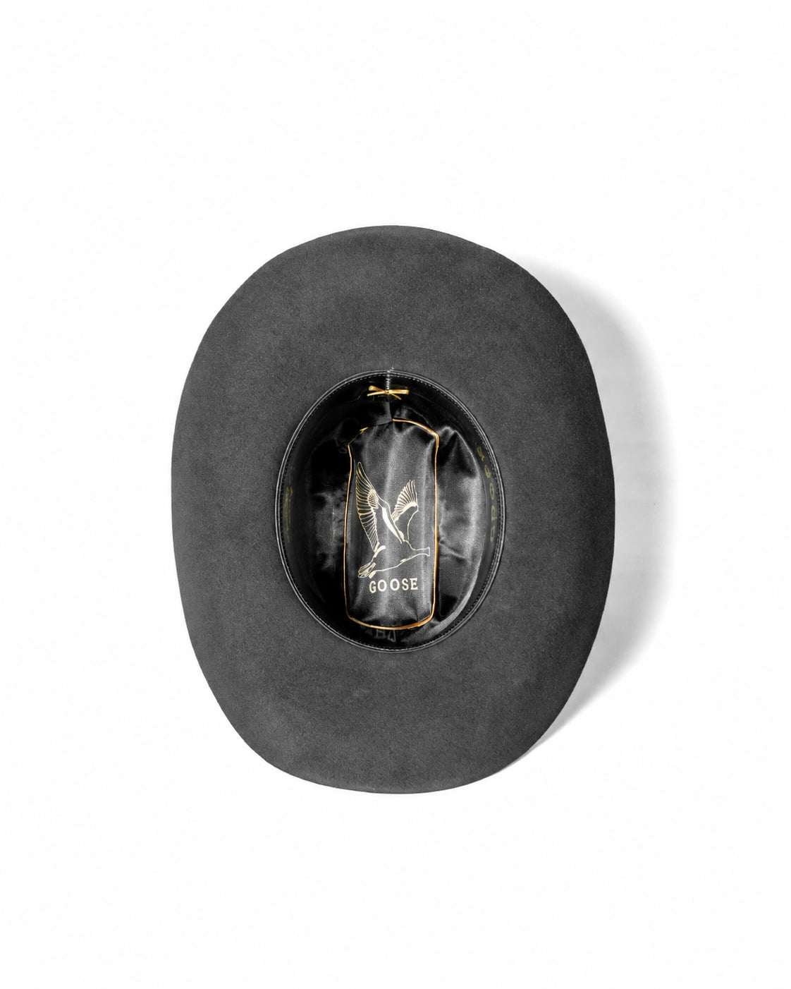 Sombrero Marlboro Gris · vista interior · Goose Hatmakers