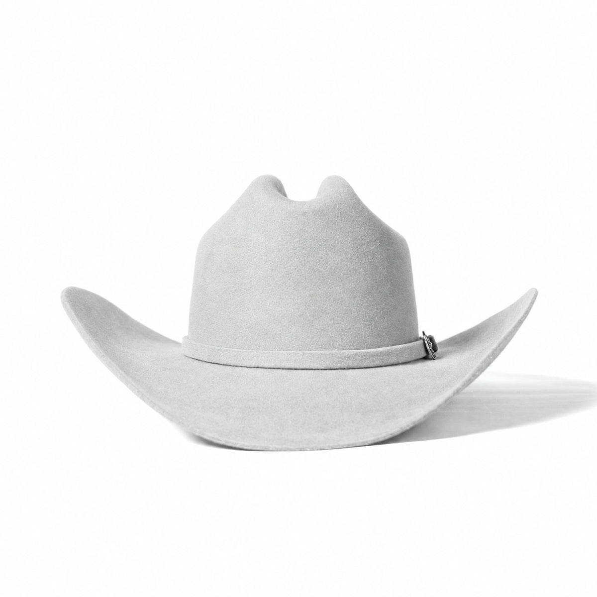 Sombrero Marlboro Gris Nieve · vista frontal · Goose Hatmakers