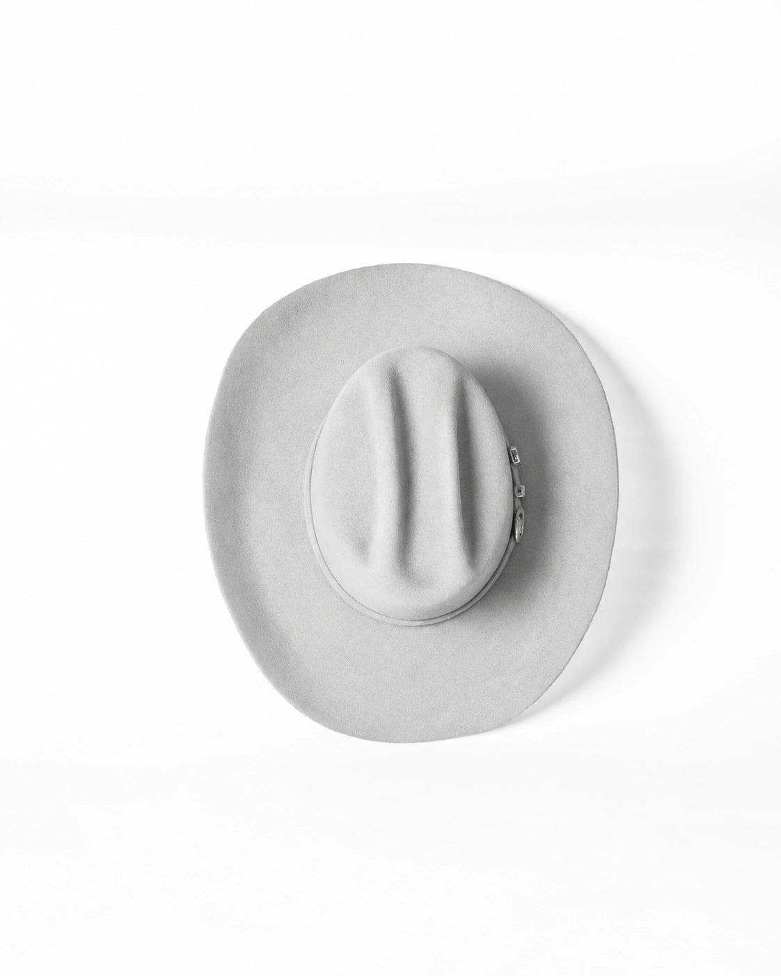 Sombrero Marlboro Gris Nieve · vista superior · Goose Hatmakers