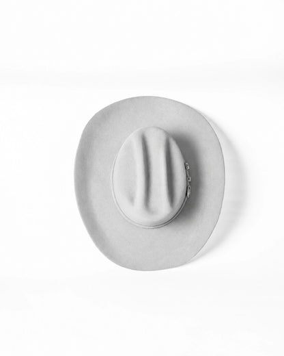 Sombrero Marlboro Gris Nieve · vista superior · Goose Hatmakers