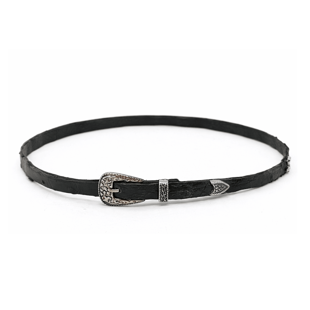 Toquilla De Piel Exótica Avestruz - Goose Hatmakers