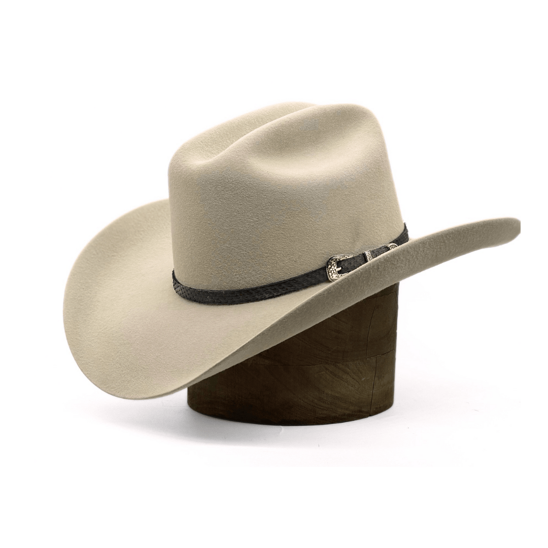 Toquilla De Piel Exótica Python Mate - Goose Hatmakers