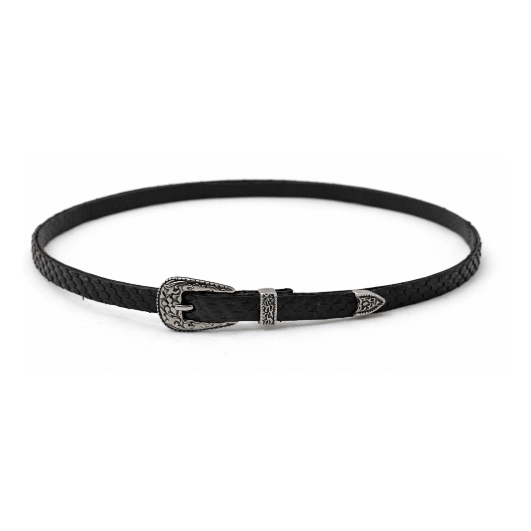 Toquilla De Piel Exótica Python Mate - Goose Hatmakers