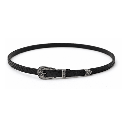 Toquilla De Piel Exótica Python Mate - Goose Hatmakers