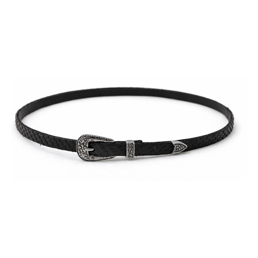 Toquilla De Piel Exótica Python Mate - Goose Hatmakers