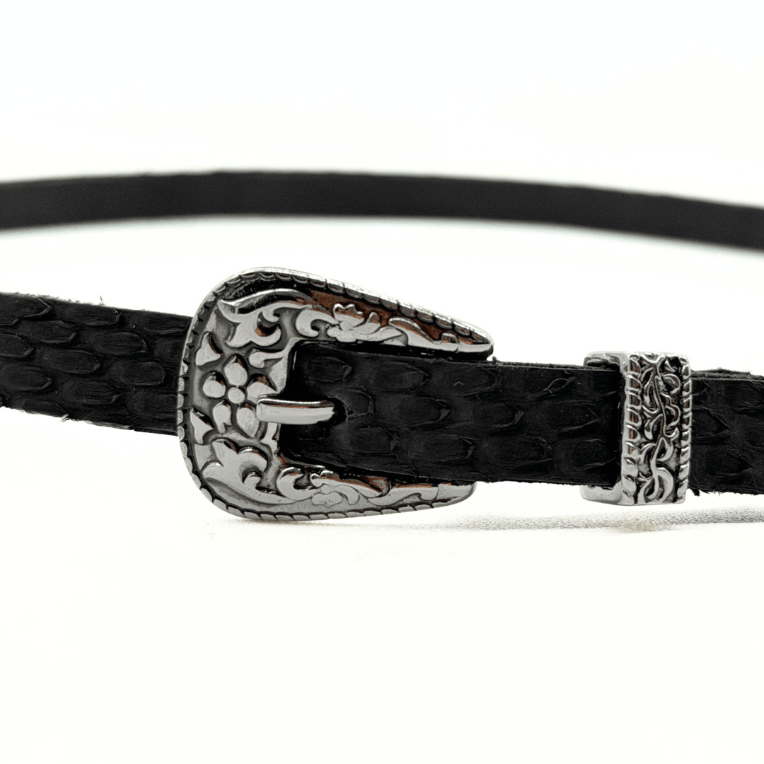 Toquilla De Piel Exótica Python Mate - Goose Hatmakers